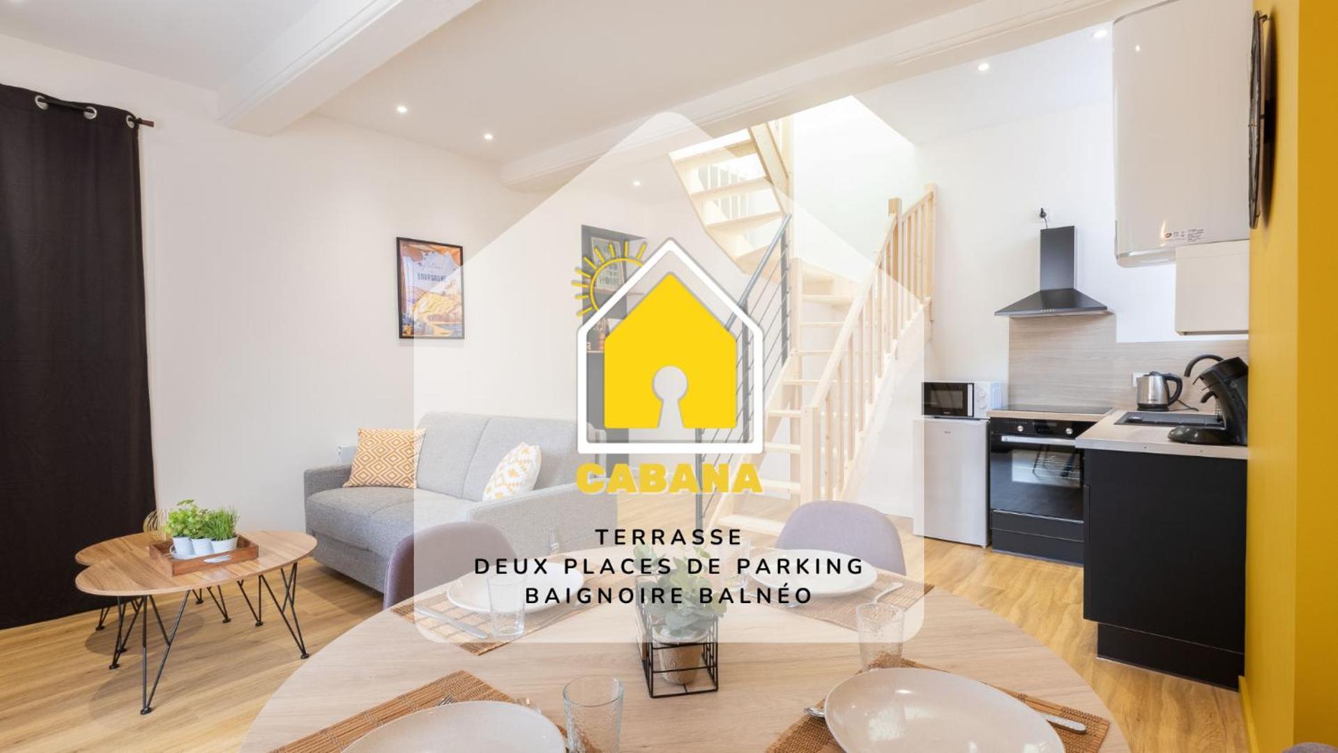 Cabana & L'Escapade Sud Maconnaise - Terrasse & Parking 아파트 외부 사진